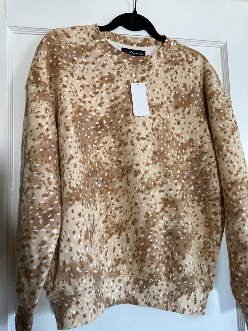 33 Degrees Women’s NWT Speckled Crewneck Sweater Size XS